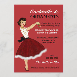 Convites pele da saia do brilho do feriado do Natal da dona