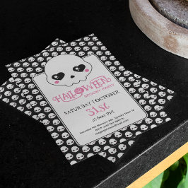 Convites Peles bonitinhos e assustadores, festas de Hallowe