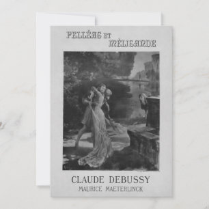 Convites Pelleas e Melisande Ópera, 1902