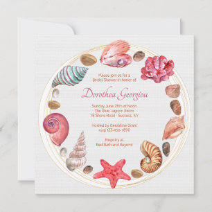 Convites Pelo Chá de panela Do Mar