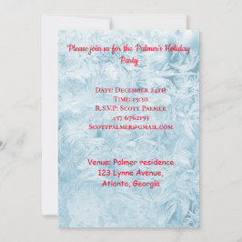 Convites Penas abstratas e flocos de neve 