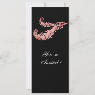 Convites PENAS DE DIAMANTE , rosa