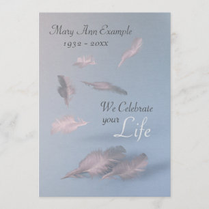Convites Penas - Funeral Personalizado / Celebração da Vi
