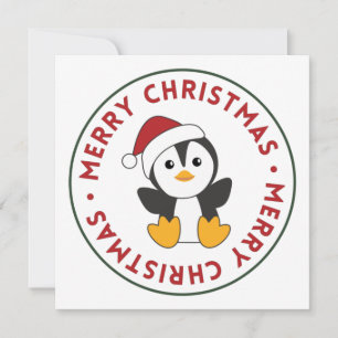 Convites Penguin Natal Neve Animais de Inverno Penguins Inv