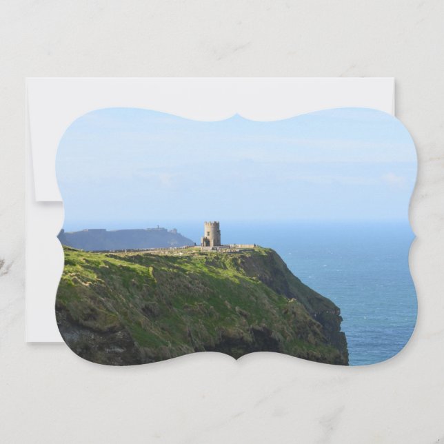 Convites Penhascos verdes bonitos de Moher (Frente)