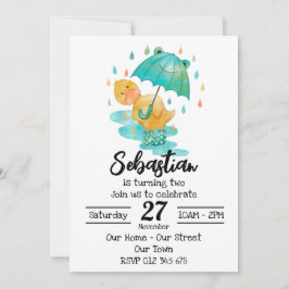 Convites Penny Puddle Duck