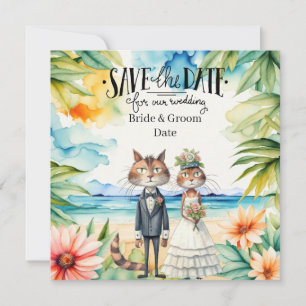 Convites Pensamento de Casamento de Praia de Cat Wedding