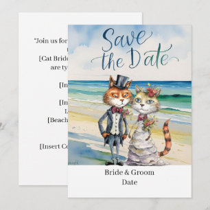 Convites Pensamento de Casamento de Praia de Cat Wedding