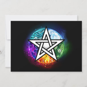 Convites Pentagrama do Wiccan