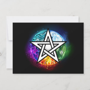 Convites Pentagrama do Wiccan