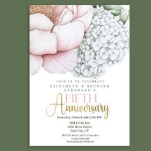 Peônia Rosa Corada 5º Aniversário de Casamento