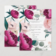 Peônia Rosa Eucalipto Jardim Floral Glam R.S.V.P.