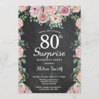 Peônias cor-de-rosa, surpresa 80 de aniversário