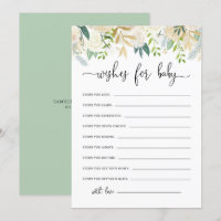 Peônias Douradas Glitter Baby Deseja Chá de fralda