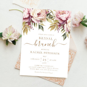 Convites Peonies Floral Foliage Chá de panela Boho