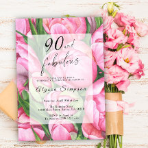 Peonies Rosas Festa de Aniversário de 90 anos