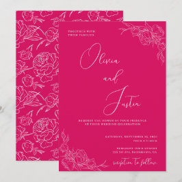 Convites Peony Elegance Wedding