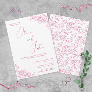 Convites Peony Elegance Wedding