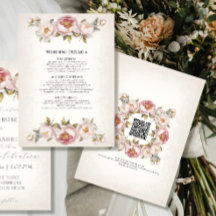 Peony Elegant Floral Blush Pink e Detalhes da Mari