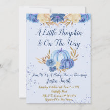 Pequena Abóbora Está No Caminho Do Chá de fraldas 