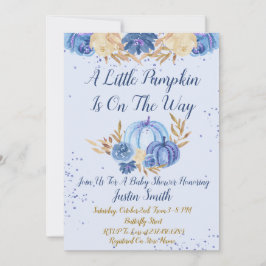 Convites Pequena Abóbora Está No Caminho Do Chá de fraldas 