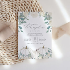 Convites Pequena Abóbora no Caminho da Chá de fraldas Flora