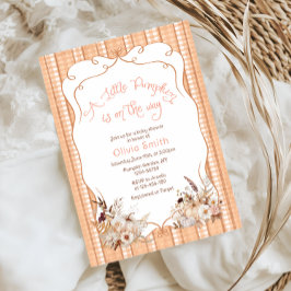 Convites Pequena Abóbora No Caminho Do Chá de fraldas