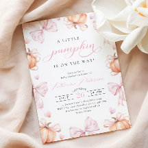 Pequena abóbora no caminho do Chá de fraldas cor-d