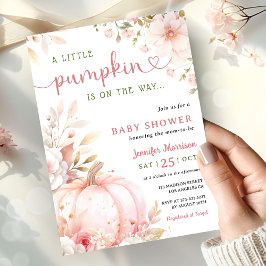 Convites Pequena Abóbora no caminho que a garota cai no Chá