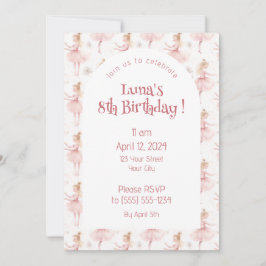 Convites Pequena Ballerina nº 9 - Loura