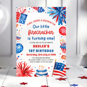 Convites Pequena Bombinha Festa de Aniversário de 1 ano do 