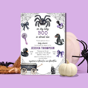 Convites Pequena Boo Itsy Bitsy Aranha Churrasco de Bebê de