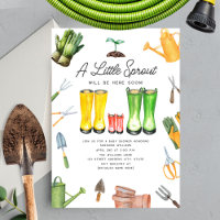Pequena Chuva Vermelha Bota Jardinagem