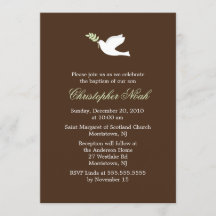 Pequena Dove Christening e Baptismo