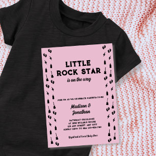 Convites Pequena Estrela do Rock Guitar Rock N Roll Chuvinh