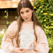 Pequena Fada Beige chá de fraldas de aquarela rosa