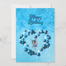 Convites Pequena Fada Dançando para seu Brthday
