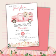 Pequena Festa de aniversário de Abóbora de Caminhã