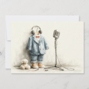 Convites Pequena Festa de primeiro aniversario de Cantor