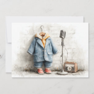 Convites Pequena Festa de primeiro aniversario de Cantor