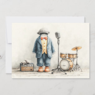 Convites Pequena Festa de primeiro aniversario de Cantor