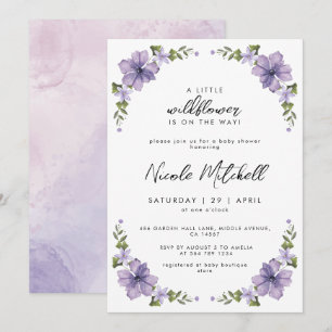 Convites Pequena Flor Silvestre Está a Caminho Churrasco de