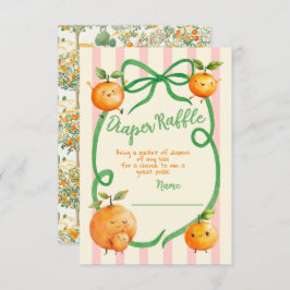 Convites Pequena Fralda de Chá de fraldas Cutil Raffle