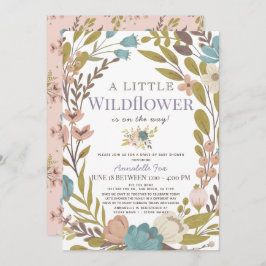 Convites Pequena garota de flor selvagem dirigindo por Chá 