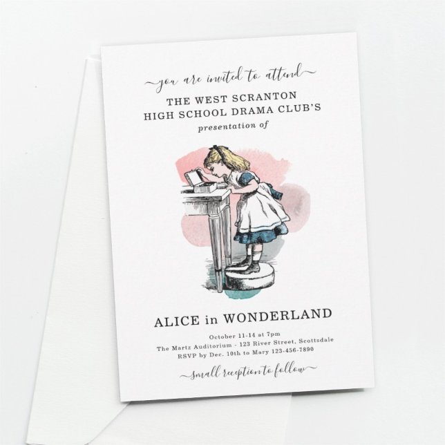 Convites Pequena peça teatral da faculdade comunitária do e (Criador carregado)