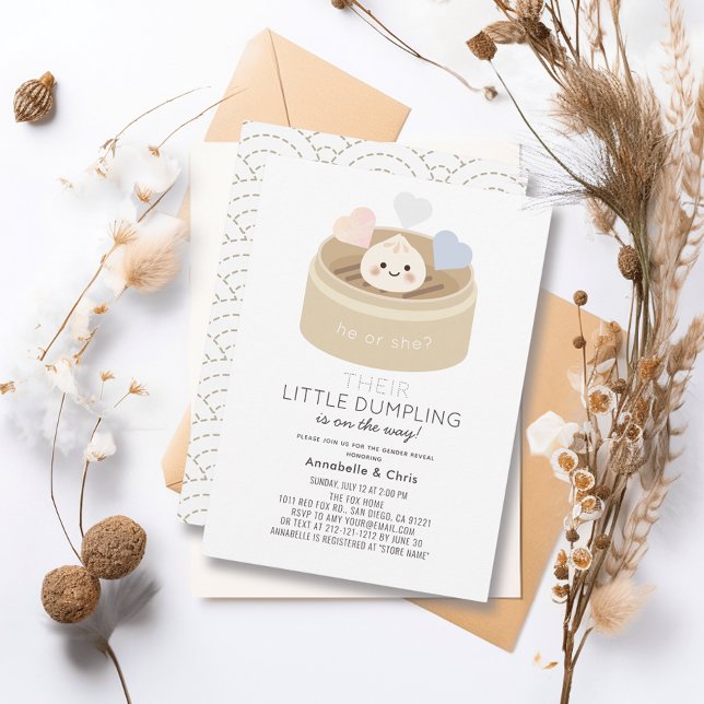 Convites Pequena Revelação de Gênero de Navio a vapor de Du (Criador carregado)