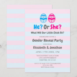 Convites Pequena Revelação do Gênero do Pintinho
