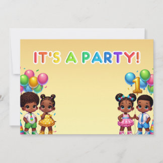 Convites Pequenas Estrelas - Primeiro Aniversário Bash