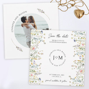 Convites Pequenas flores rústicas flor silvestre Salvar fot