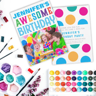 Convites Pequenas Meninas Incríveis Festas de aniversário C